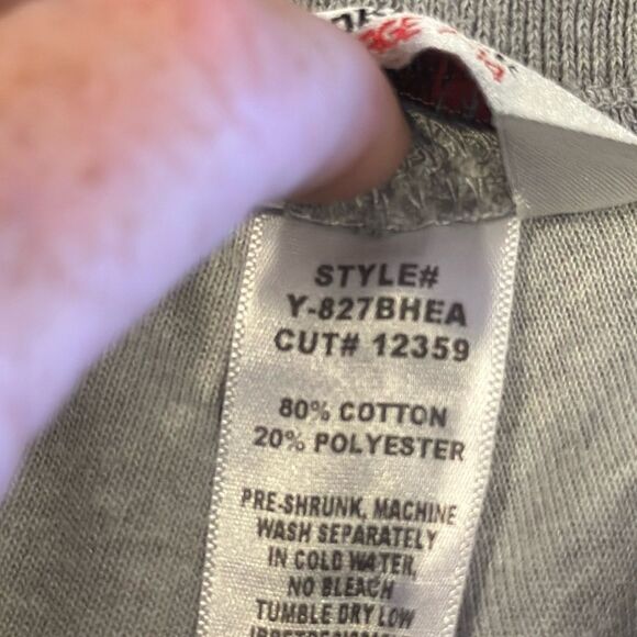 Hard Tail Girls Grey  Terry Drawstring Shorts, Size L/7-14 - Picture 4 of 6